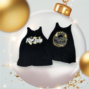 Black Graphic Kids Tank Tops